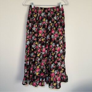 Handmade Floral Tiered Skirt